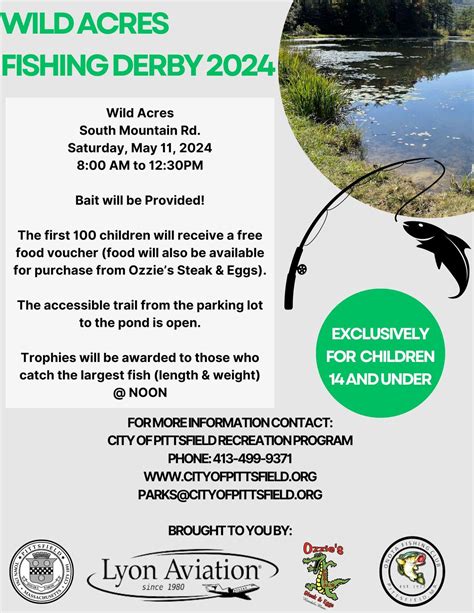 Pittsfield Wild Acres Fishing Derby announced